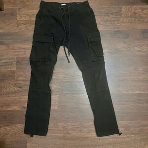 PacSun Men’s Slim Fit Cargo Pants with Ankle Ties- S